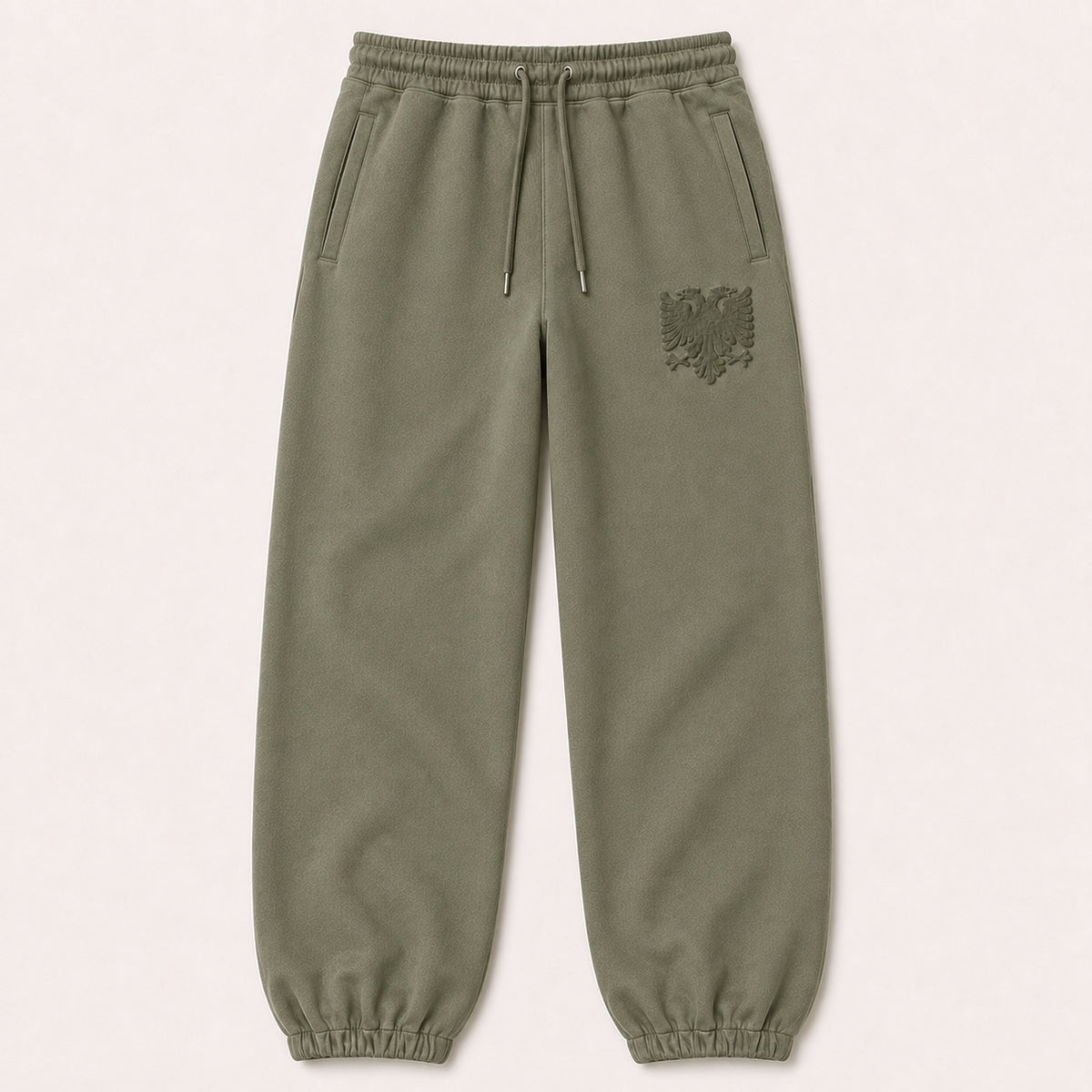 Sweatpants Albanian Eagle — Olive Green